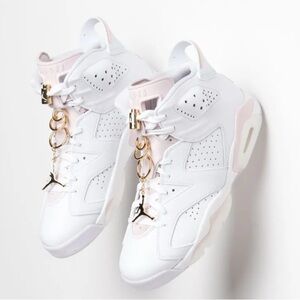 Jordan 6 Gold Hoops size 8 BRAND NEW